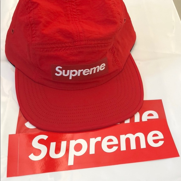 Supreme Other - SOLD! Supreme Raised Logo Patch Camp Cap Red
